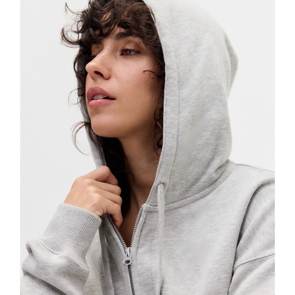 BGD Urban Outfitters Light Gray Zip-Up Hoodie - Picture 2 of 12
